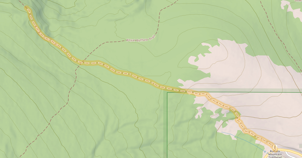 Map preview of Buffalo Cabin Trail