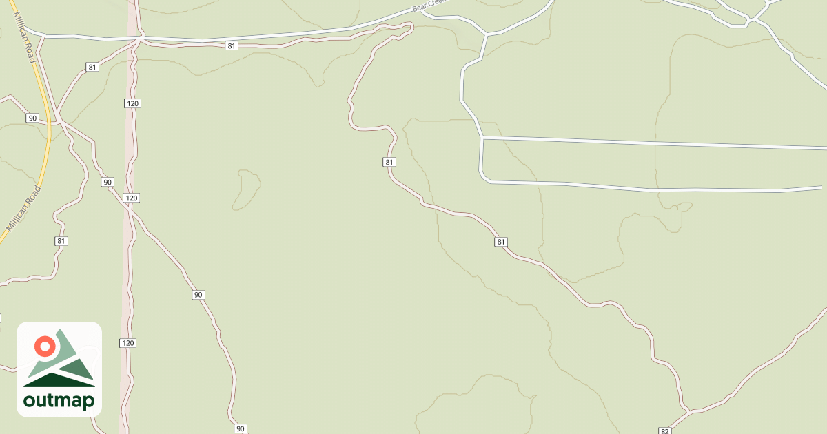 Map of Millican Plateau Tr81