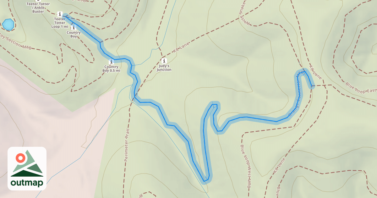 Map of Orange Connector MTB