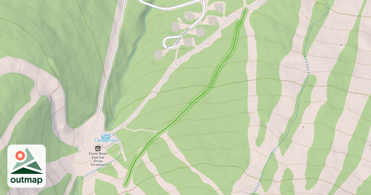 Map of Flukey's Run