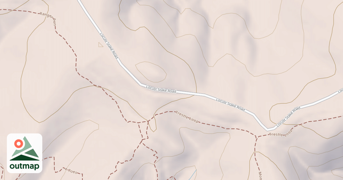 Map of USFS Motor Vehicle Use Map Trails 17464