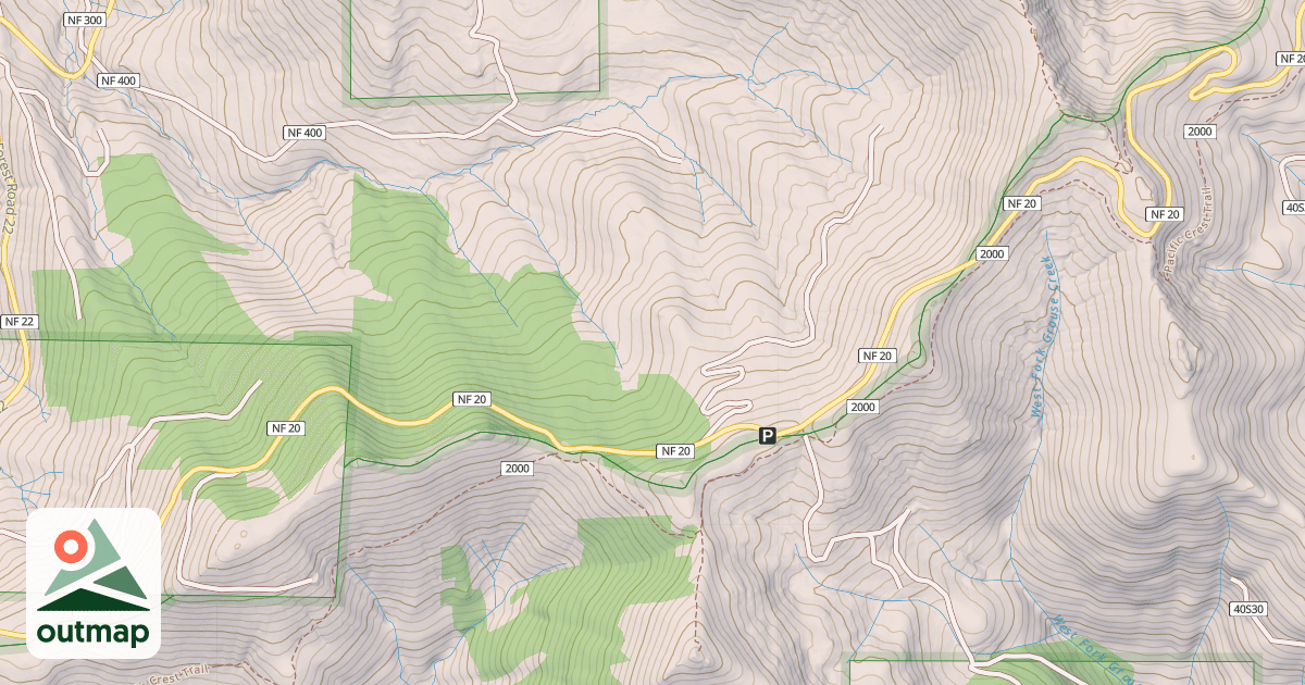 Map of SISKIYOU DIVIDE