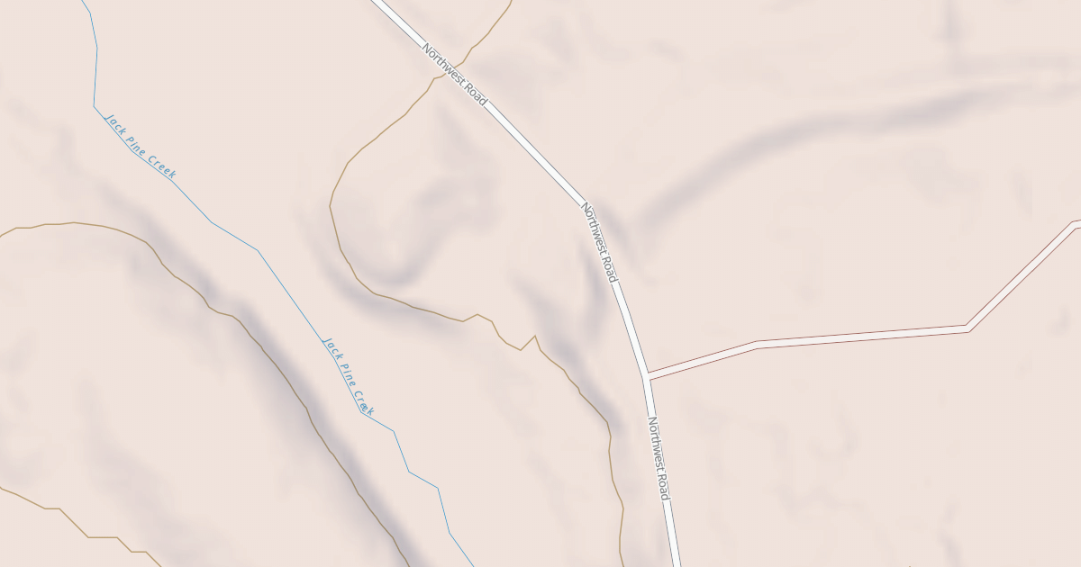 Map preview of JACKPINE CREEK GRAVEL PIT