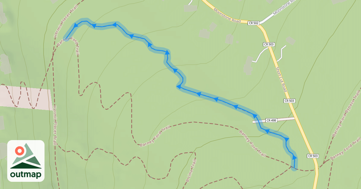 Map of Barney Flow Trail
