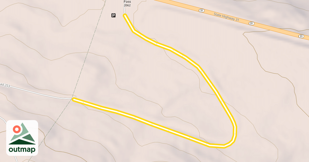 Map of National Forest Development Road 253