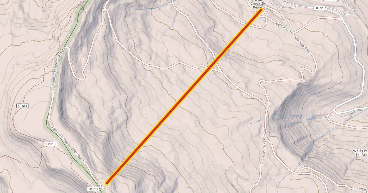 Map preview of Treasure Stoke Chairlift
