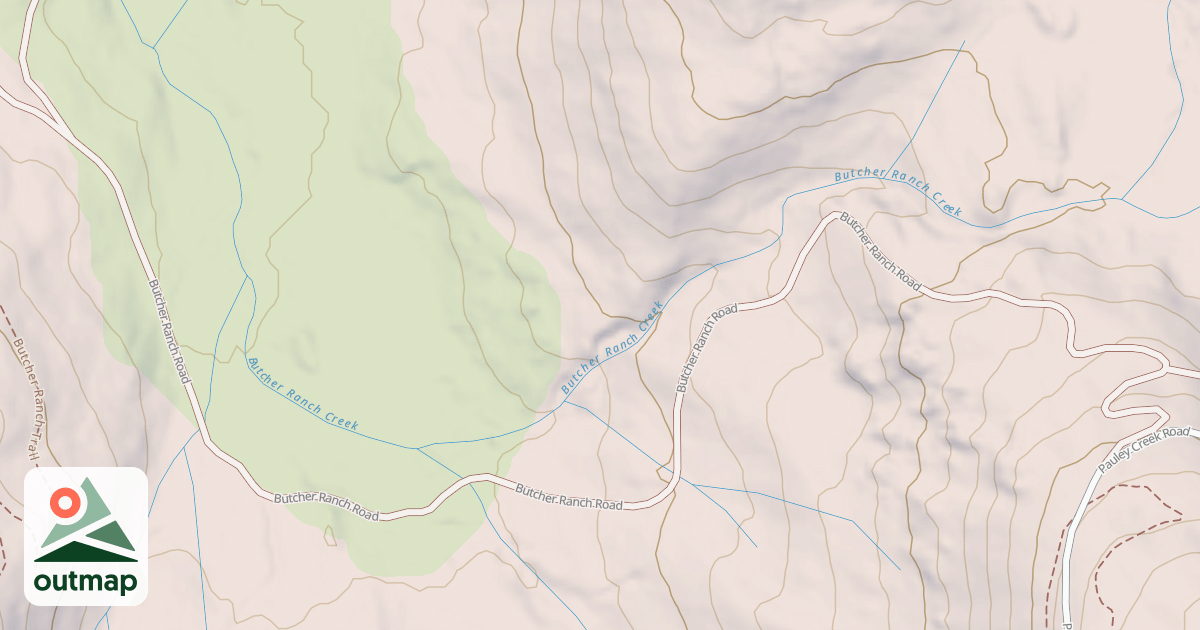 Map of Butcher Ranch Ohv