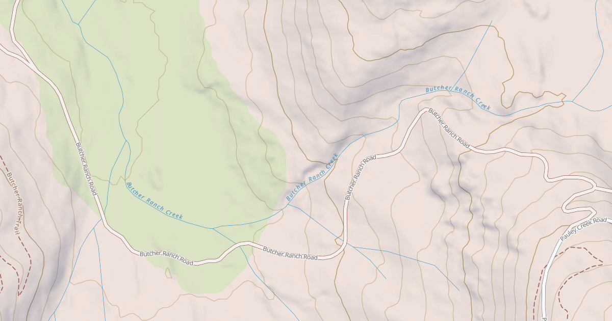 Map preview of Butcher Ranch Ohv