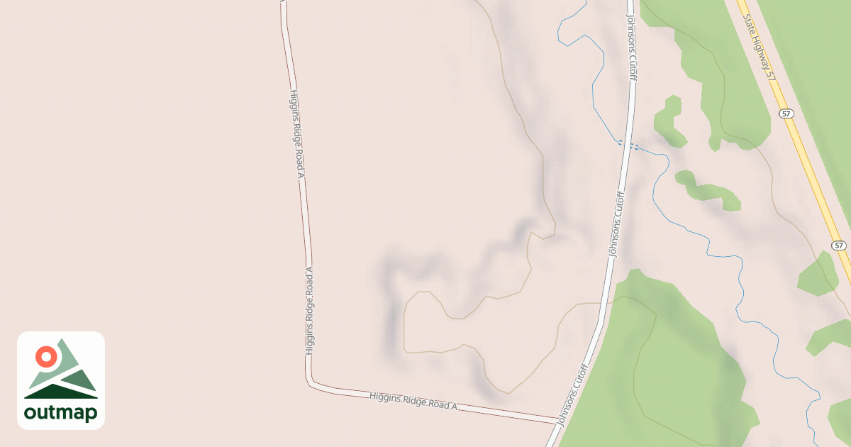 Map of HIGGINS RIDGE A
