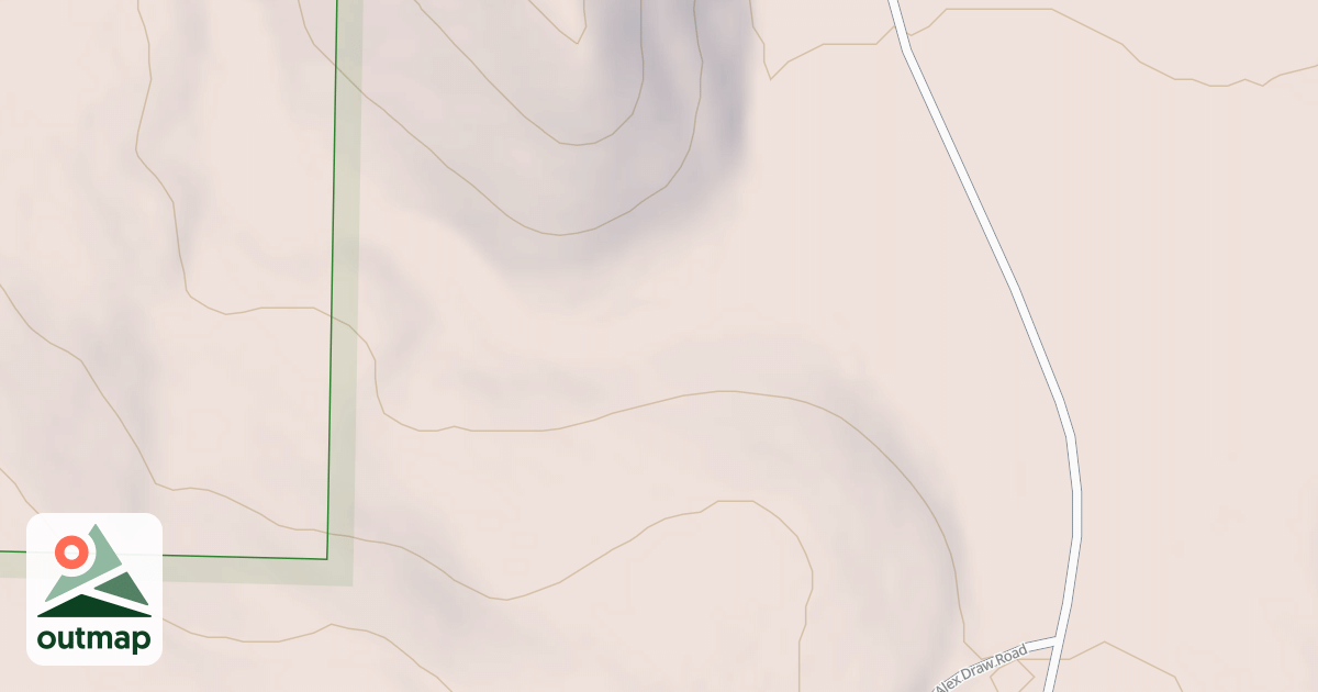Map of ALEX DRAW SPUR 1
