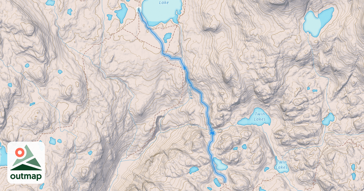 Map of Highline Trail