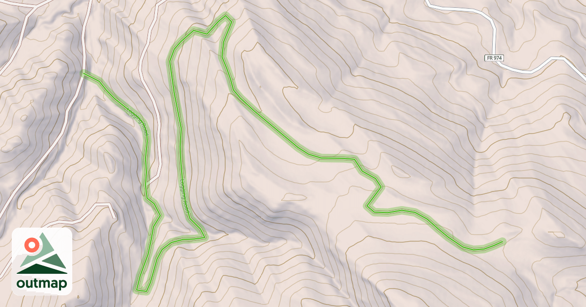 Map of Logging Road