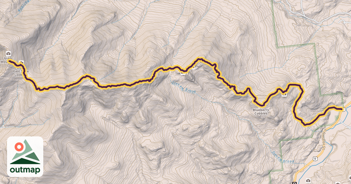 Map of East Trail