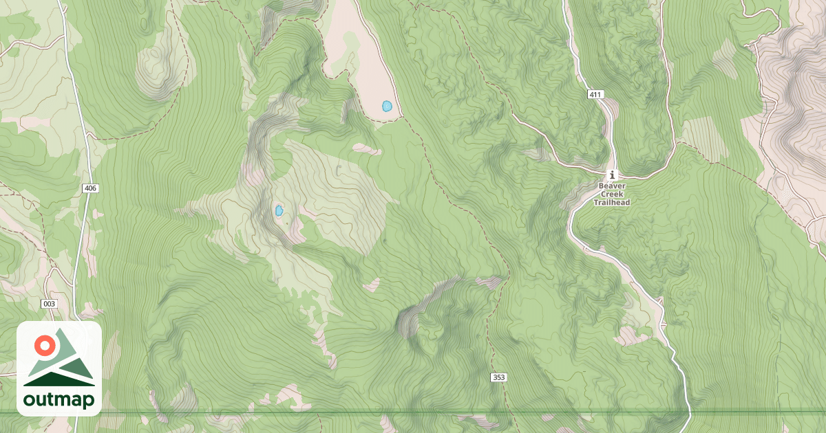 Map of Sink Hollow