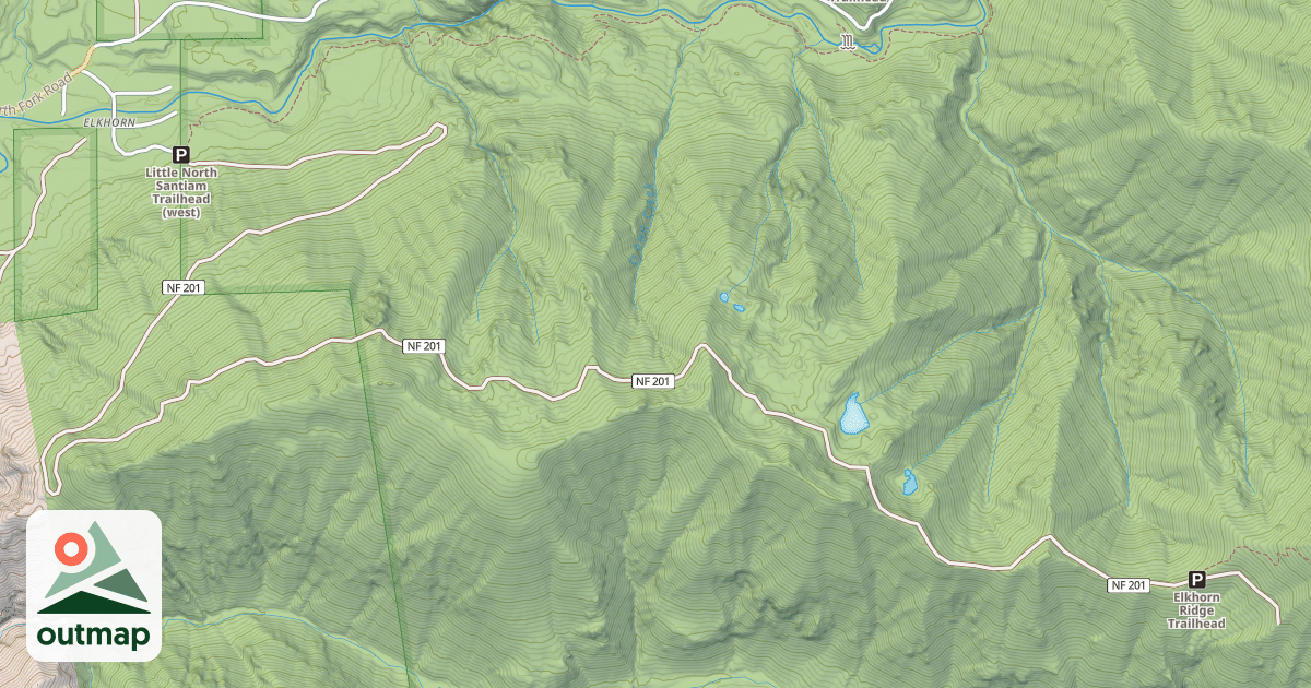 Map of ELKHORN RIDGE ROAD