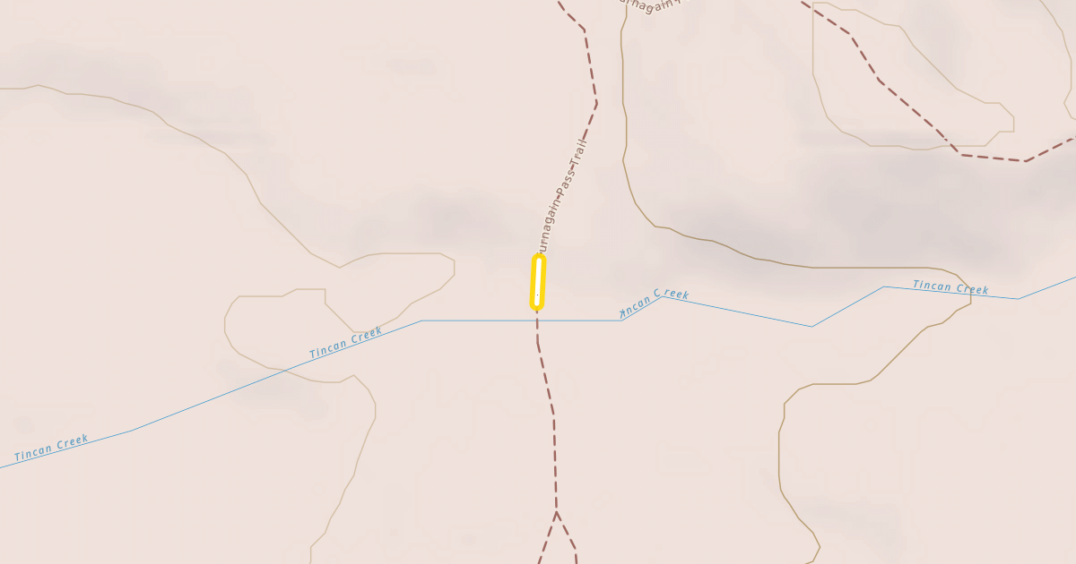 Map preview of Turnagain Pass Trail