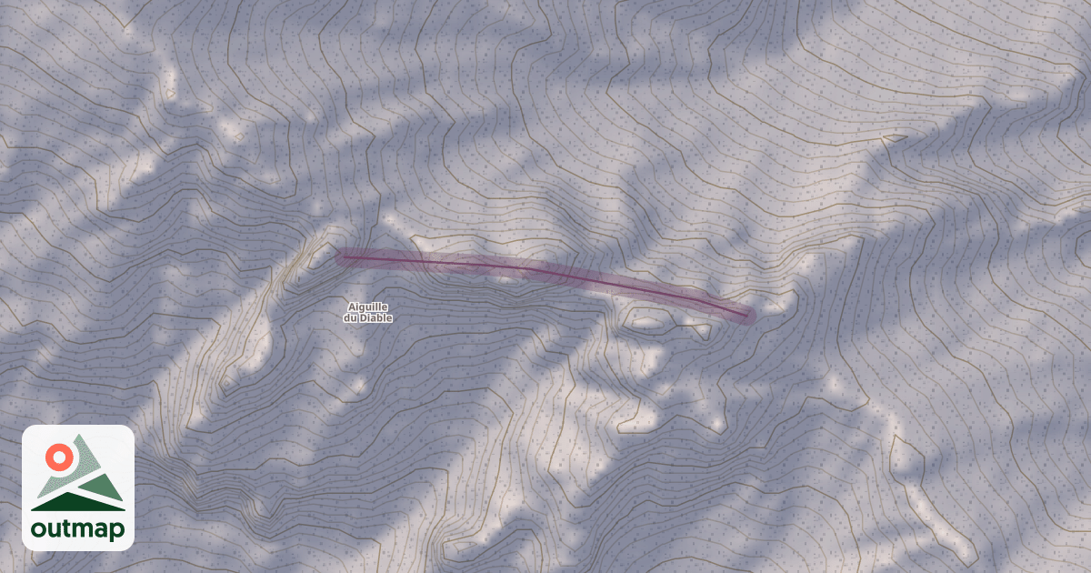 Map of Aiguilles du Diable