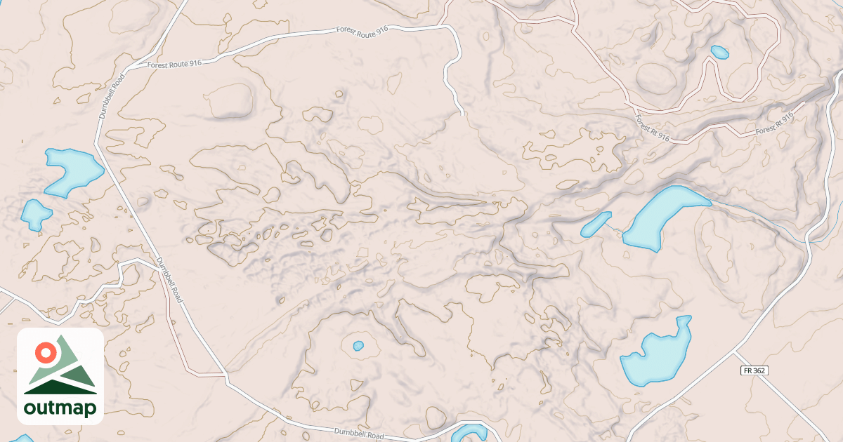 Map of DUMBBELL RIVER SPUR A