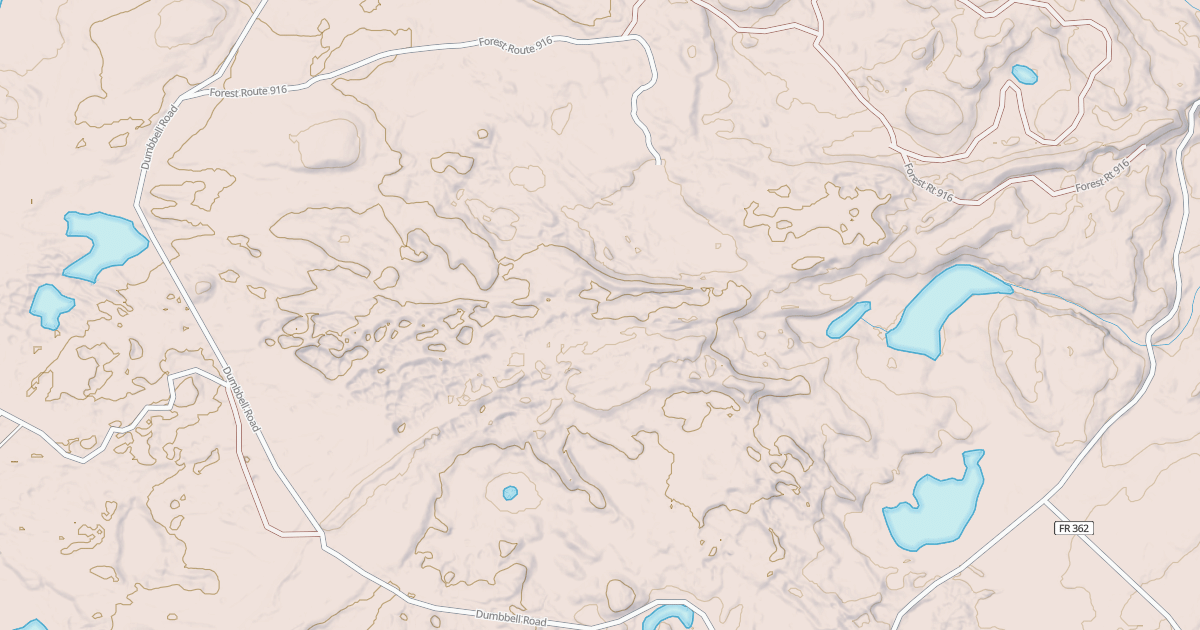 Map preview of DUMBBELL RIVER SPUR A