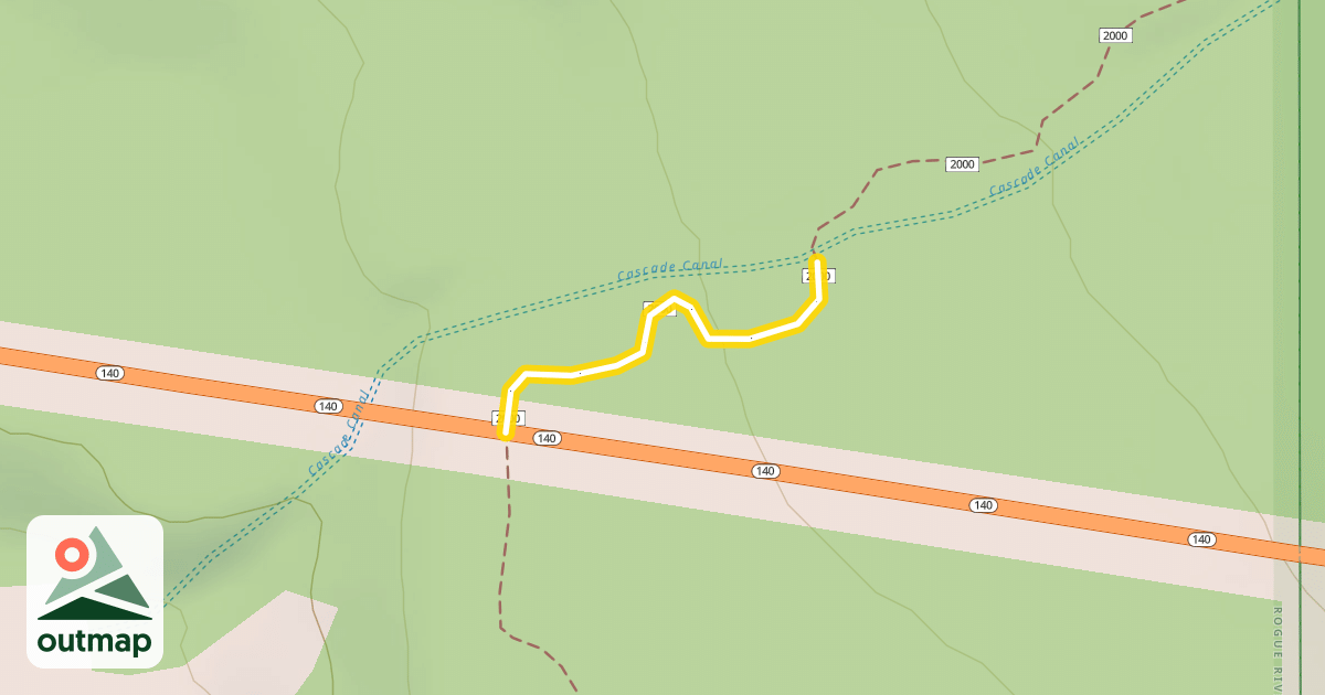 Map of Pacific Crest National Scenic Trail