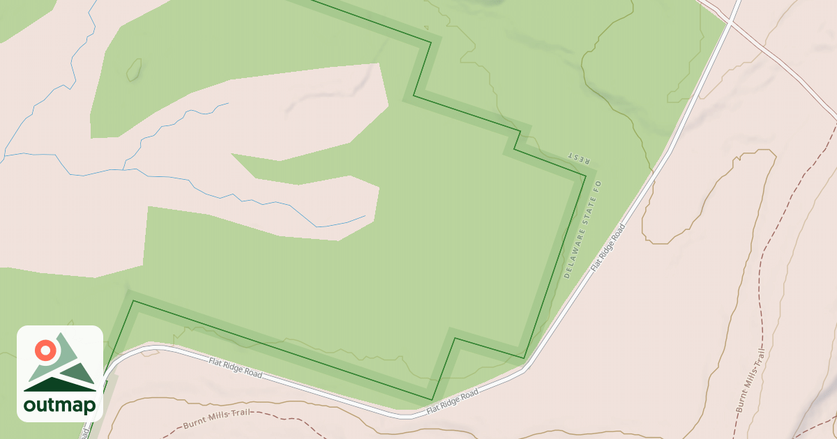 Map of Edgemere-Pecks Pond - Snowmobile Trails
