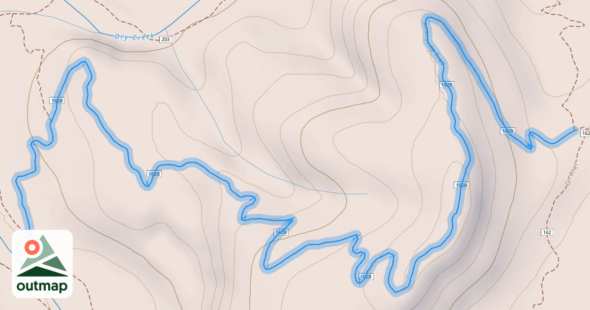 Map of Anaconda Trail