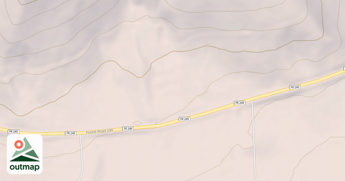 Map of USFS National Forest System Roads {43A3F114-BA23-4243-BD49-A347583D07FE}