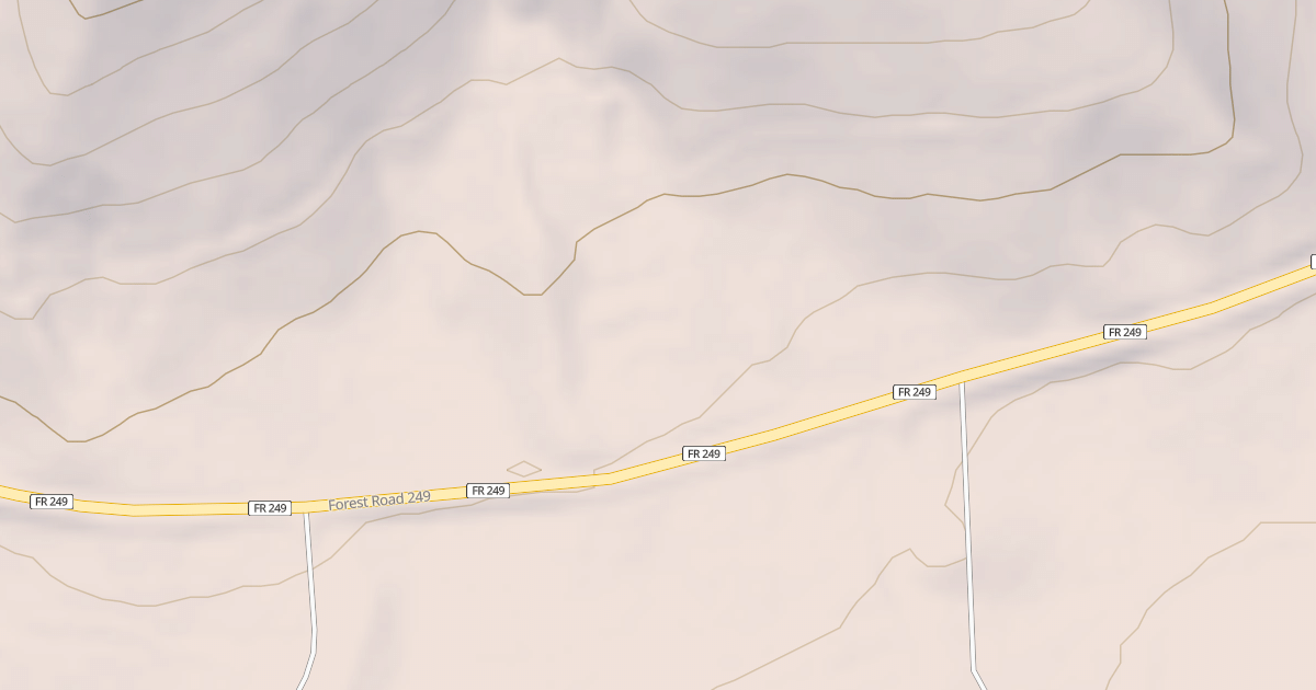 Map preview of USFS National Forest System Roads {43A3F114-BA23-4243-BD49-A347583D07FE}