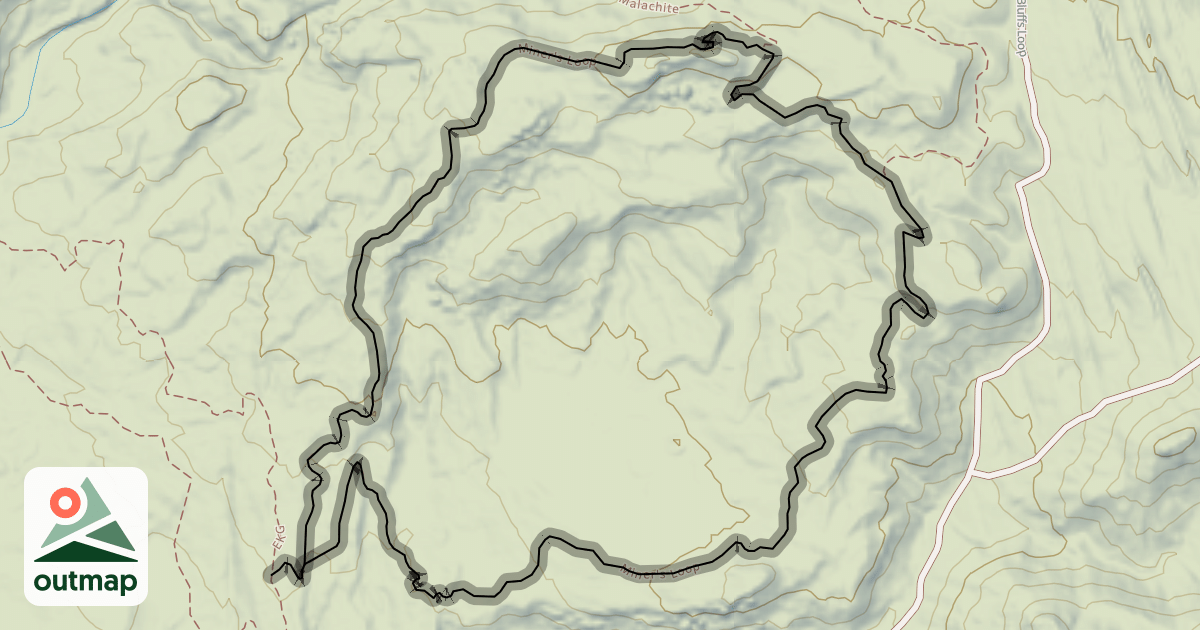 Map of Miner's Loop Trail