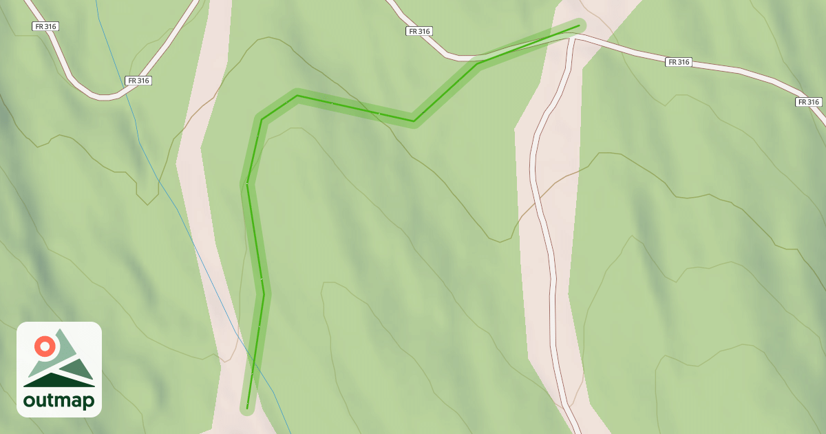 Map of Caribou Cut-Across