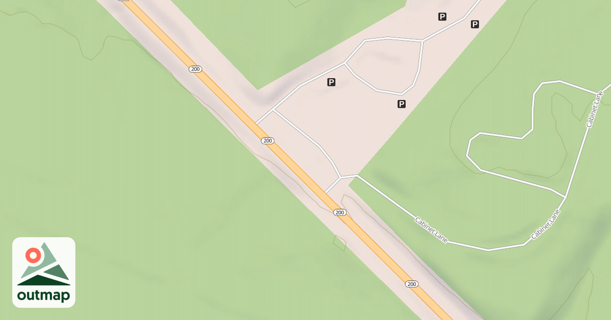 Map of CABINET RANGER STATION A