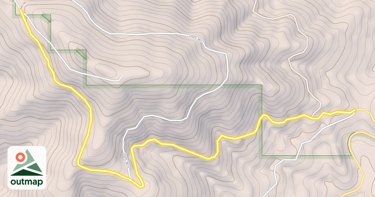 Map of National Forest Development Road 377