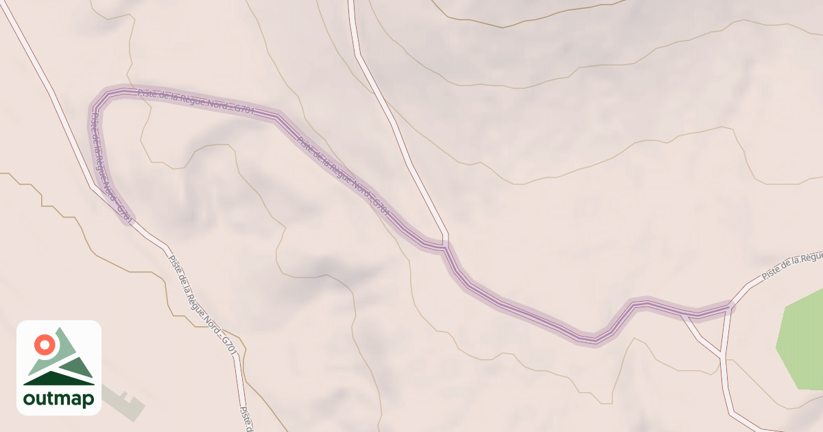 Map of Piste de la Règue Nord - G701