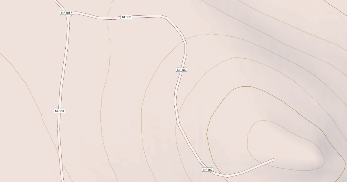 Map preview of USFS Motor Vehicle Use Map Roads {487B118E-8A5B-4A08-BA62-6C5D0873E30F}