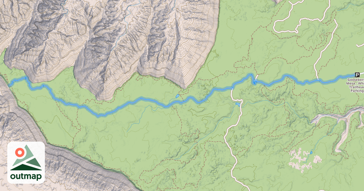 Map of White Trail