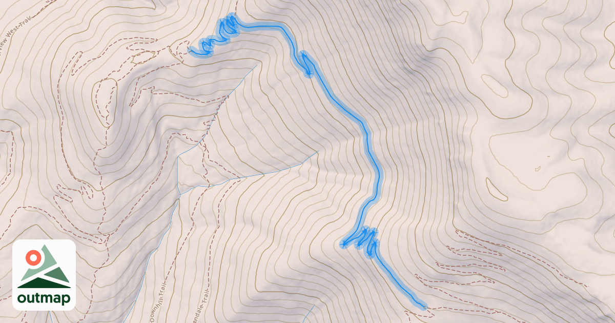 Map of Lonely Mountain Traverse Trail