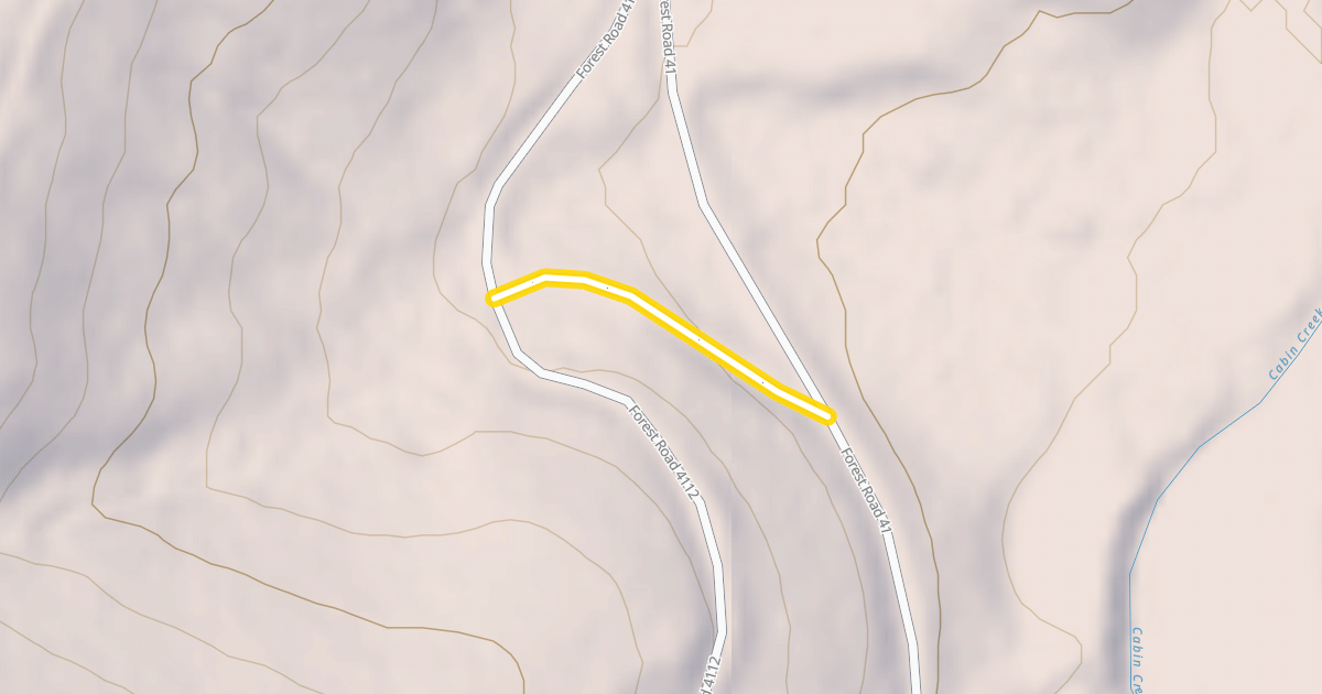 Map preview of Forest Road 4112