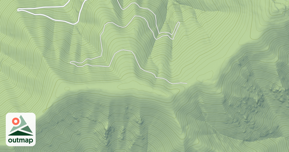 Map of Loveland Peak