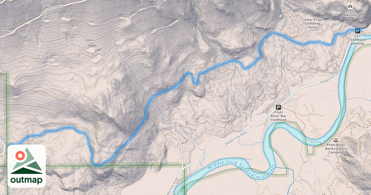 Map of CCC Trail