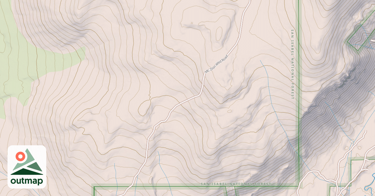 Map of MT. ZION 4WD
