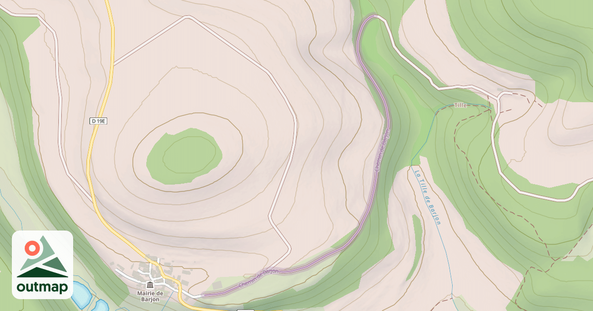 Map of Chemin de Barjon