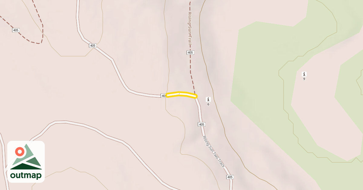 Map of Rising Sun Two Track