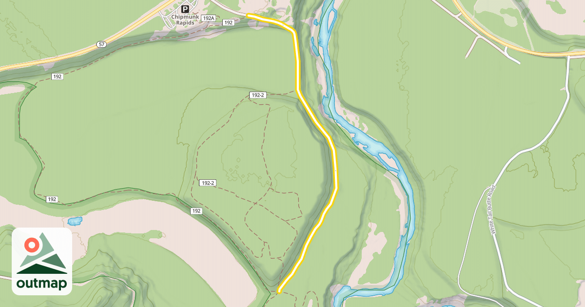 Map of Kaniksu Marsh Trail