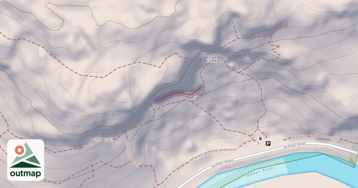 Map of Main Cliff Right