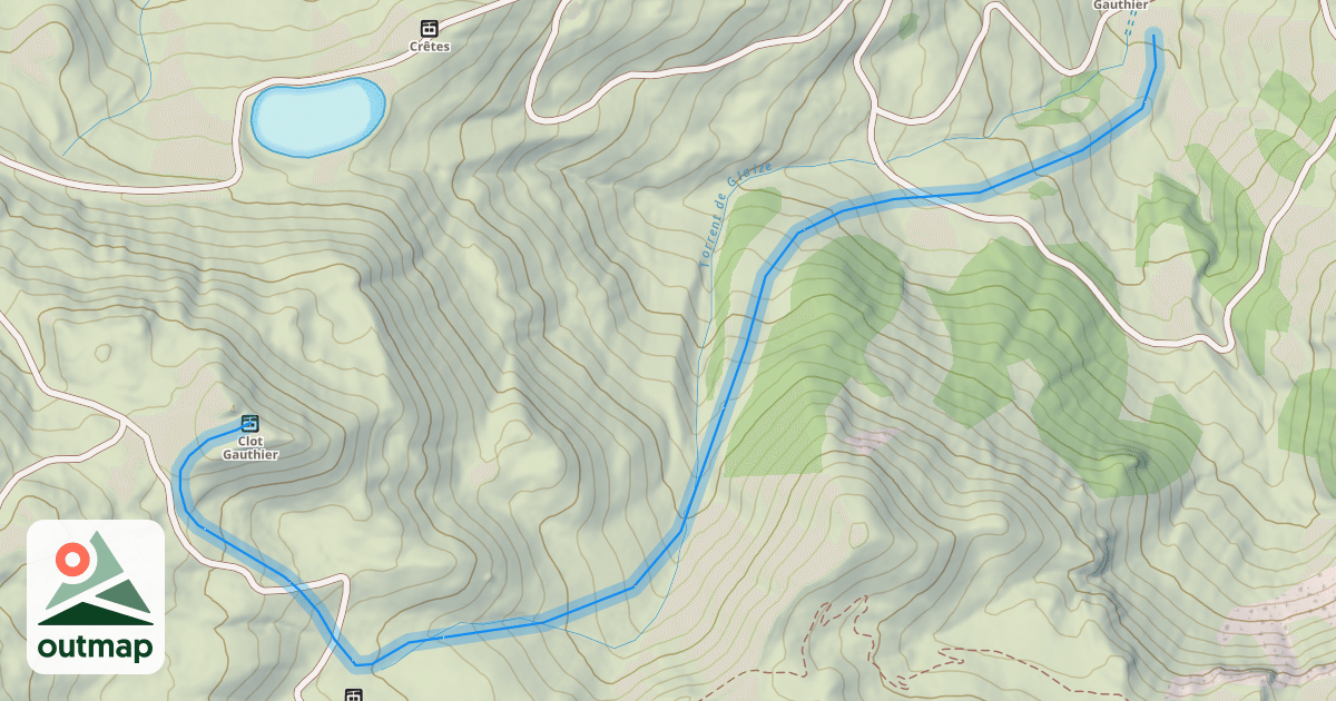 Map of Clot Gauthier