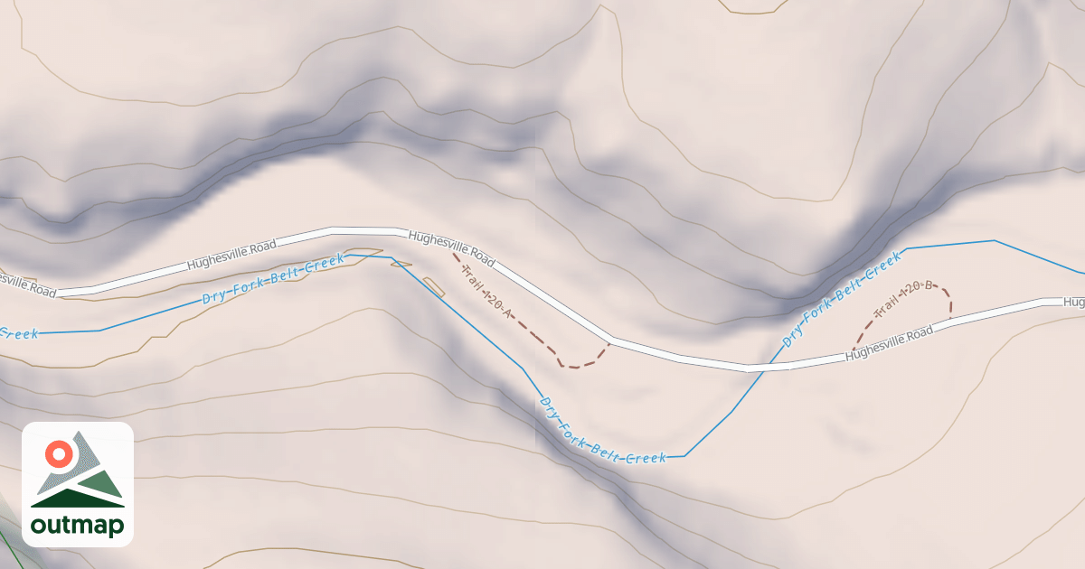 Map of DRY FORK DISPERSED A