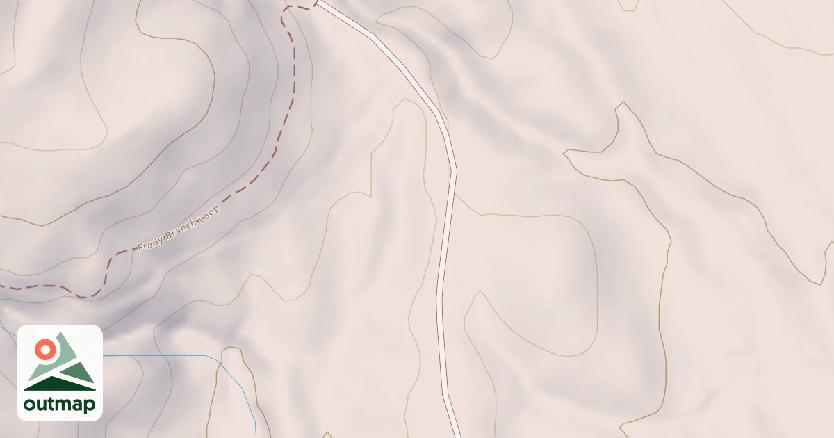 Map of FRADY BRANCH TRAIL HEAD