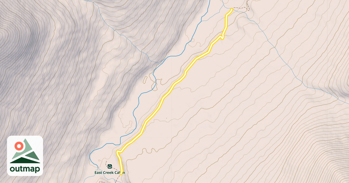 Map of Resurrection Pass Trail