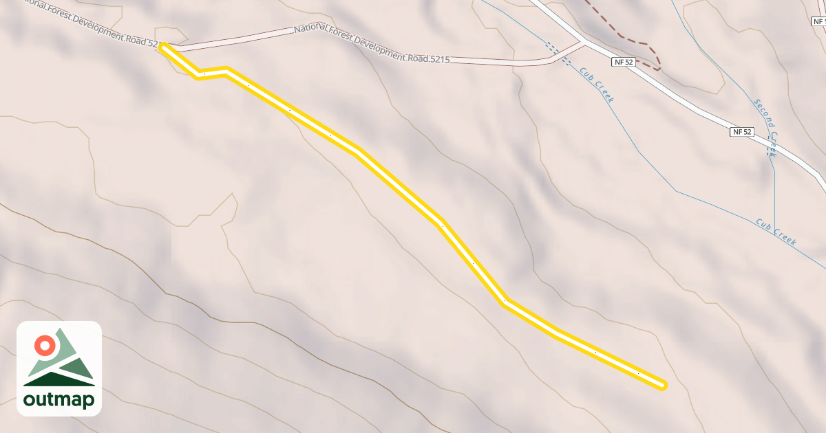 Map of Cub Creek Connector