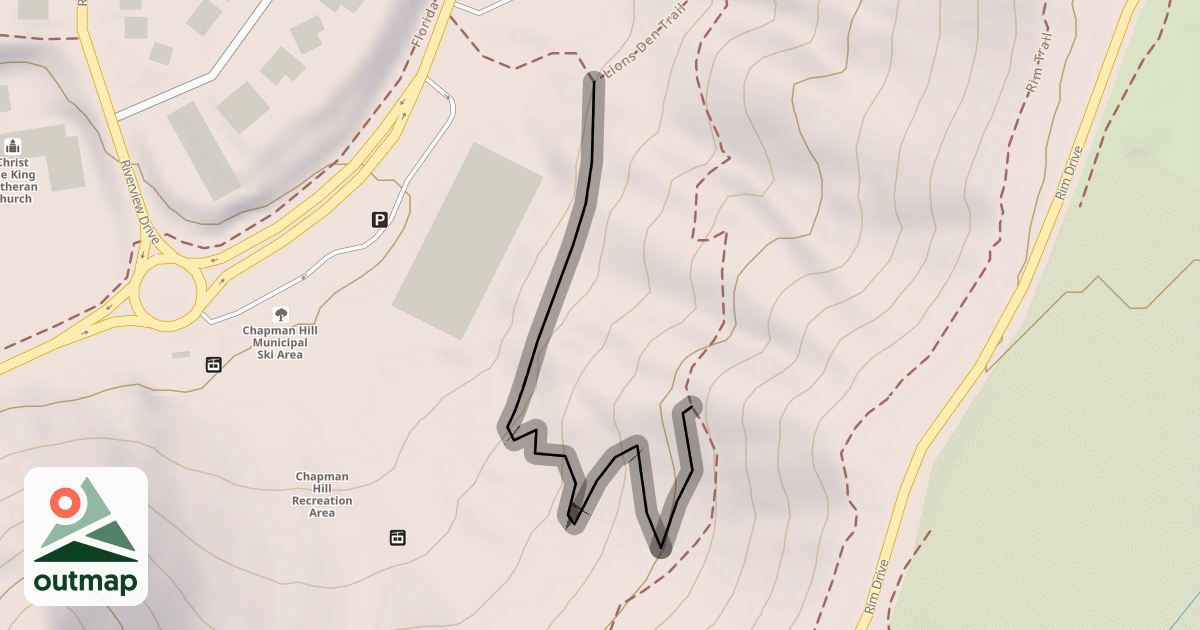 Map of Chapman Hill Flow Trail